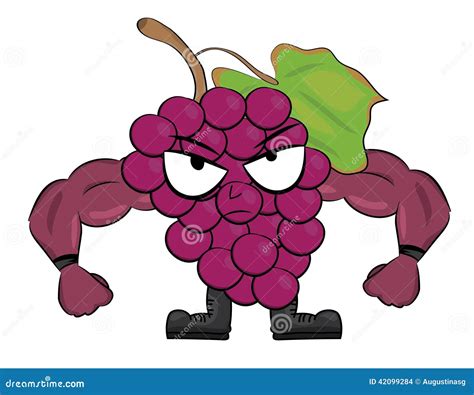 Grapes Cartoon Character Stock Illustration Illustration Of Frame