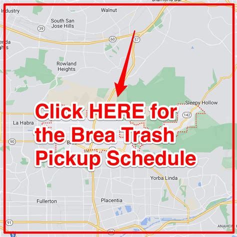 Brea Trash Schedule 2025 Bulk Pickup Holidays Recycling