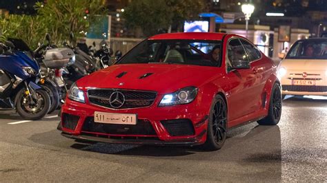 LOUD Mercedes C63 AMG Black Series With Straight Pipes Accelerations