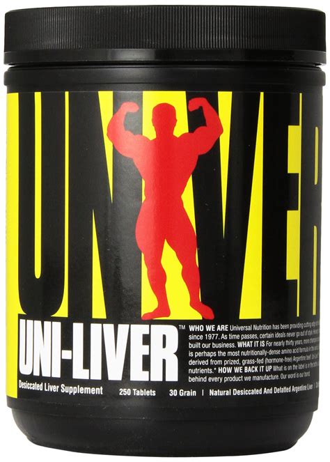 Universal Nutrition Uni-Liver 250 Tabs | Pricepulse