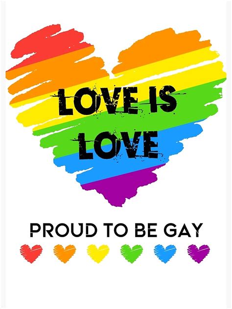 Lgbt Rainbow Clipart Pride Clipart Love Is Love Clipart Poster By Massarodesign Redbubble