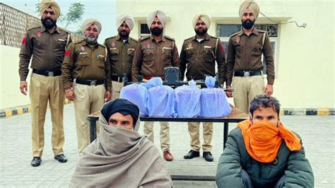 Punjab Police Busts Cross Border Smuggling Racket Two Kingpins