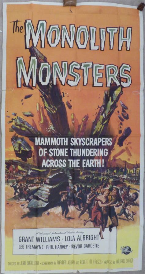 MONOLITH MONSTERS, Original Creature Feature Movie Poster - Original ...