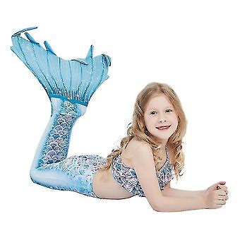 Stks Zeemeermin Staarten Kinderen Badpak Kostuums Met Monofins Bikini Zwemmen Cosplay Kleine