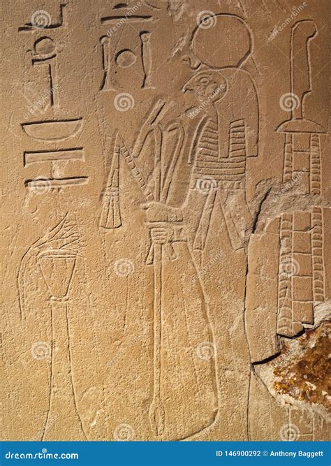 Ancient Egypt Tomb Hieroglyphs Stock Photo - Image of grunge, history ...