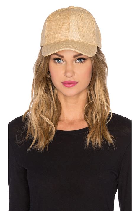 Vix Straw Baseball Hat In Brown Lyst