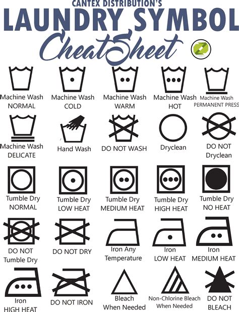 Free Printable Laundry Symbols