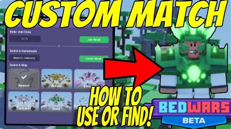 How To USE CUSTOM MATCHES Tutorial Bedwars ROBLOX YouTube