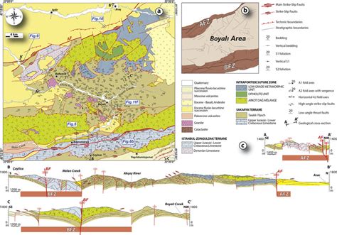 Geological Map Geological Cross Sections And Tectonic Interpretation