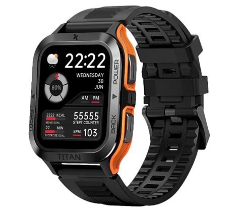 Smartwatch Maxcom Fw67 Titan Pro 55mm Pomarańczowy Opinie Cena Rtv