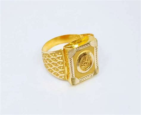 18kt Gold Ring God Design For Mens Welcome To Rani Alankar