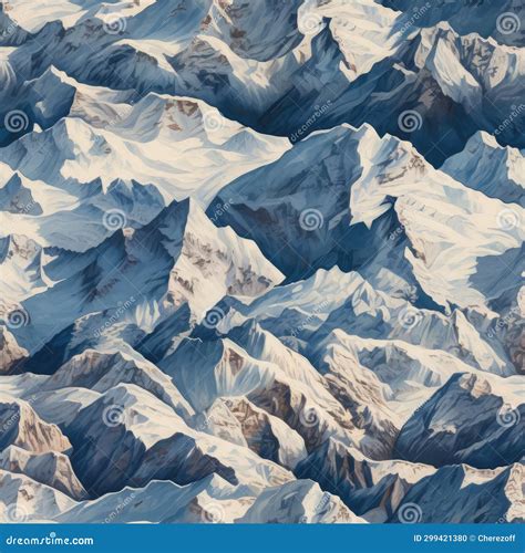 Seamless Top View Of Mountain Ranges Stock Photo Image Of Shape