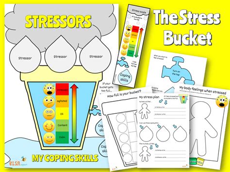 Elsa Support Stress Bucket Teaching Resources