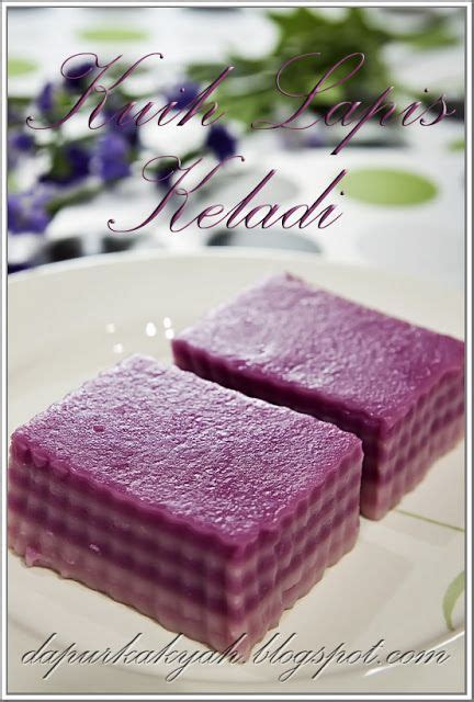 Dari Dapur Kak Yah Kuih Lapis Keladi Malaysian Food Desserts