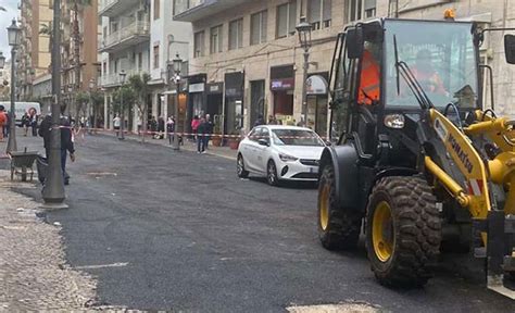 Salerno Riprendono Il Marzo I Lavori Su Corso Vittorio Emanuele