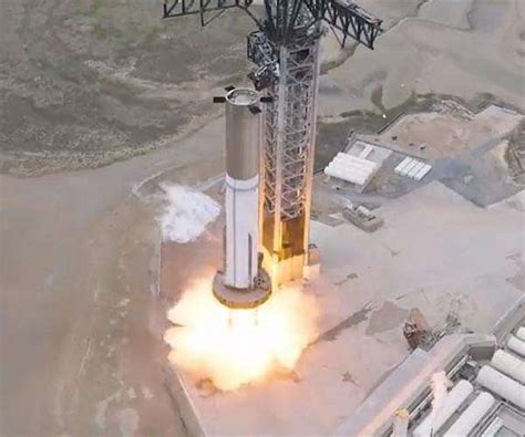 Spacex Test Fires Starship Super Heavy Boosters 31 Engines R Marssociety