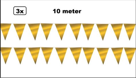 X Vlaggenlijn Goud Metallic Meter Vlaglijn Festival Feest Party