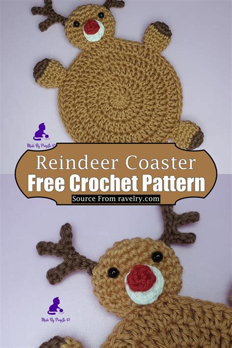 25 Free Crochet Reindeer Patterns - DIYsCraftsy