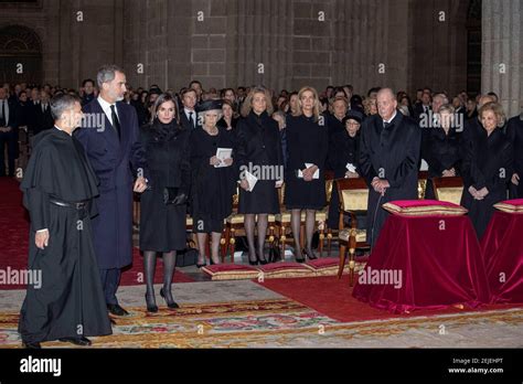 Funeral Of Infante Pilar De Borbon At The Royal Monastery Of San