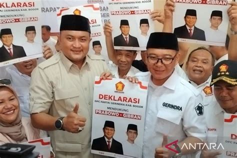 Gerindra Bogor Deklarasi Dukung Gibran Dampingi Prabowo Di Pilpres