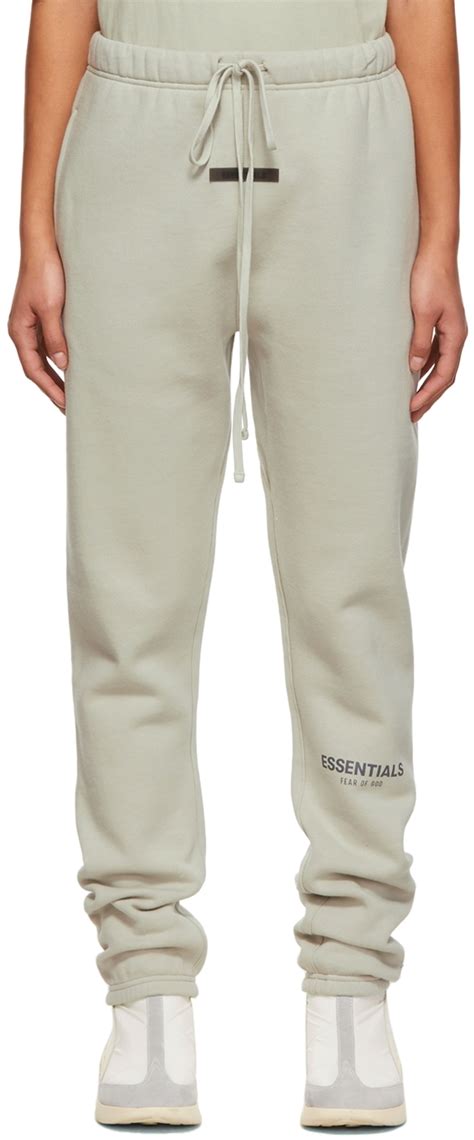 Essentials Ssense Exclusive Green Fleece Lounge Pants