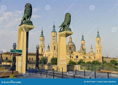 Catedral Basilica Del Pilar Zaragoza Spain Stock Photo Image Of