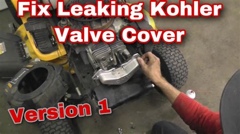 Kohler Engine Leaking Oil Valve Cover