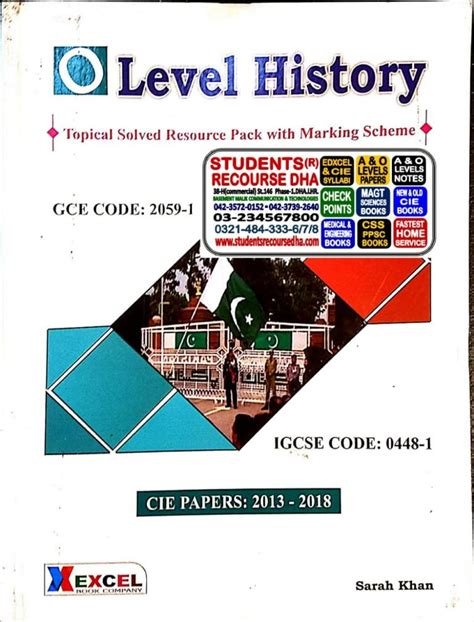 Igcse And O Level History Topical Solved With Marking Scheme Paper 1