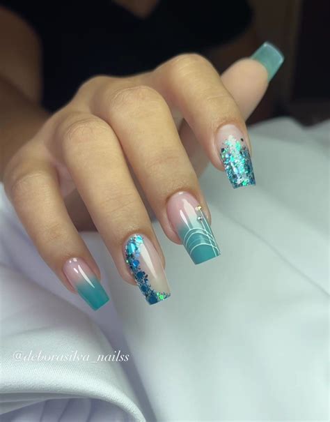 Pin De Anny Ribeiro Em Unhas Em Unhas Azuis Unhas Bonitas