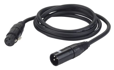 3 Pin Xlr Dmx Audio Extension Cable 110 Ohm 075m 20m Showtechnix