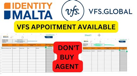 Identity Malta Booking System VFS Global Malta Appointment Available