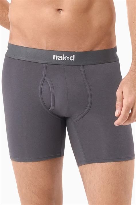 Naked Men Essential Cotton Stretch Boxer Briefs 2 Pack M101100 Men S