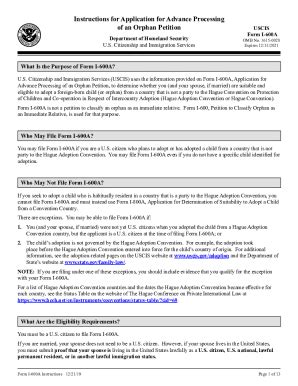 DHS USCIS I 600A Instructions 2019 2024 Fill And Sign Printable