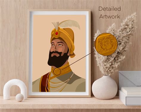 Sikh Art Sikh Wall Art Guru Gobind Singh Ji Punjabi Art Etsy