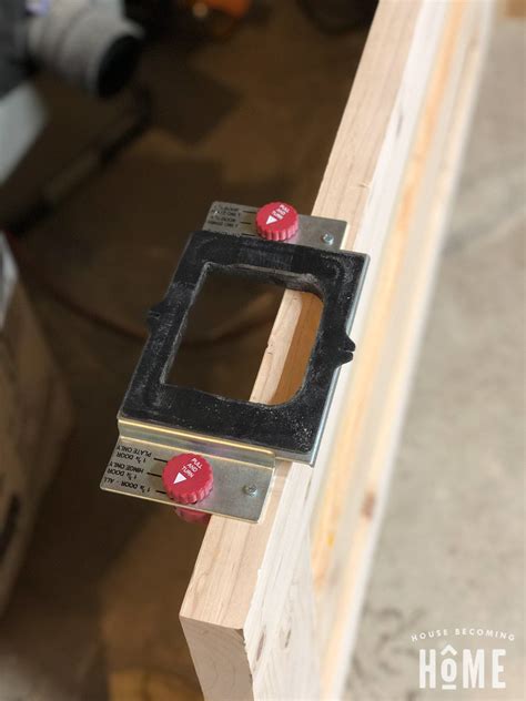 Making Hinge Mortise DIY Door template - House Becoming Home