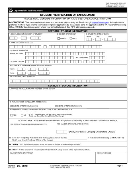 Va Form 22 8979 Fill Out Sign Online And Download Fillable Pdf Templateroller