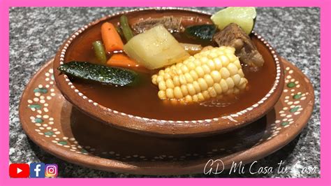 Como Hacer El Mas Delicioso Mole De Olla Caldo De Res 🐂 Puchero