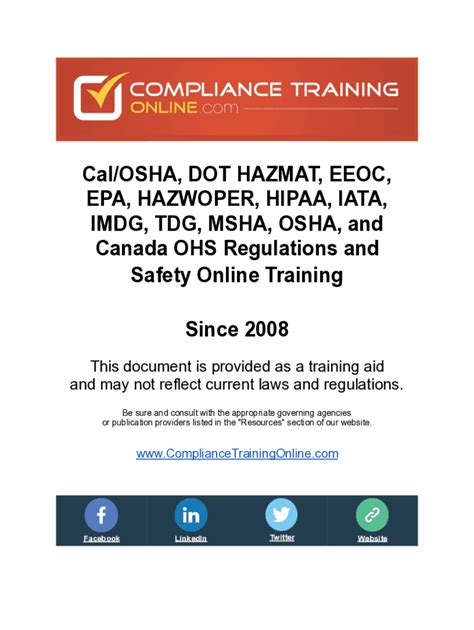 Fillable Online Eye On Safety Hazmat Training For Different Roles Fax Email Print Pdffiller