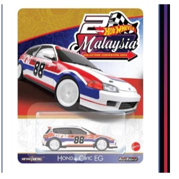 HONDA Hot Wheels 馬來西亞大會本田思域 例如 年速度藝術馬來西亞 aos 官方限量版 蝦皮購物