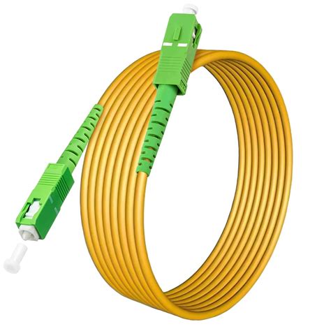 Buy Meters Sc Apc To Sc Apc Fiber Optic Internet Cable Single Mode