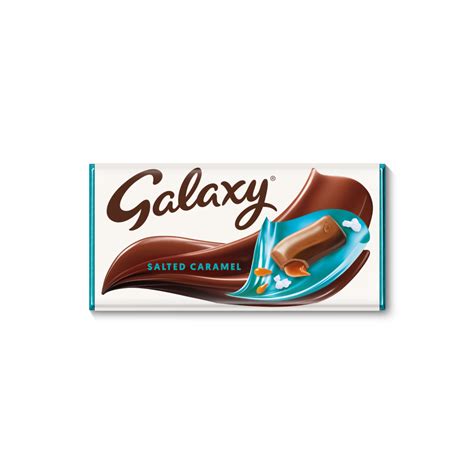 Galaxy Salted Caramel And Milk Chocolate Block Bar Vegetarian 135g