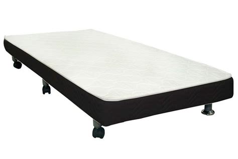 Cama Box c Auxiliar Conjugado Colchão Ortopédico Courano Nero Black