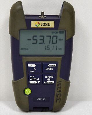 JDSU OLP 35 Optical Power Meter Laser Source 850 1300 1310 1550 1625 EBay