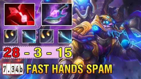 Epic Fast Hand Spam Skill [tinker] Mid Vs Counter Pick Zeus 28kills No Mercy Dota2 7 34b Youtube