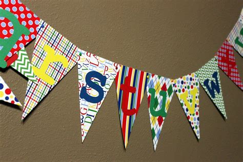 Alphabet Banner ABC Banner Primary Colors Kids Room Banner | Etsy