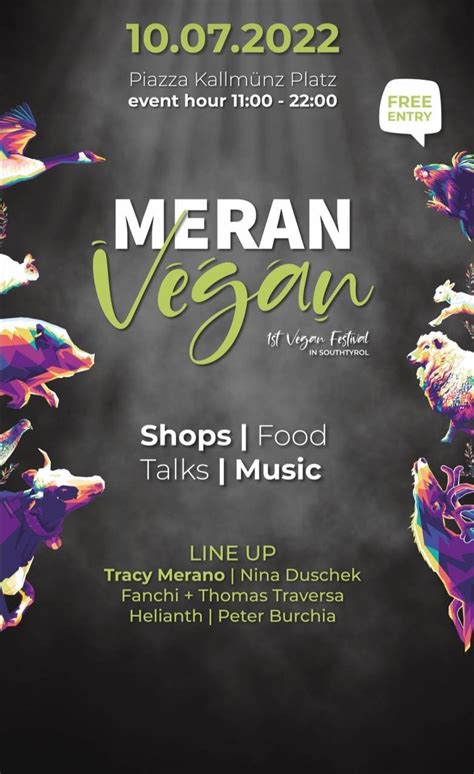 Meran Vegan Das Erste Vegane Festival In S Dtirol Verein Frei Netz