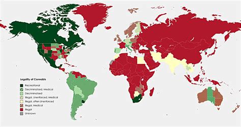 Marijuana Legality World Map