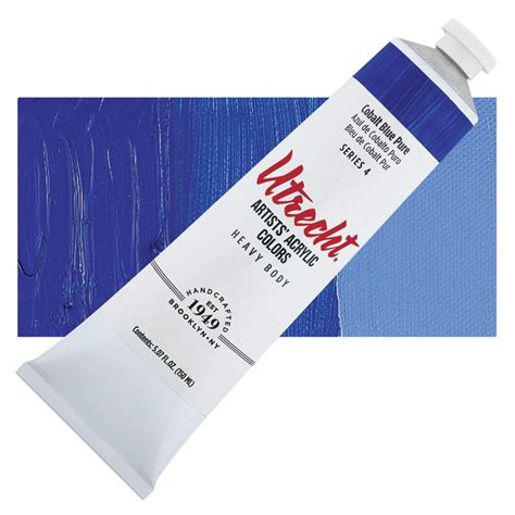 Utrecht Artists Acrylic Paint Cobalt Blue Oz Tube Blick Art