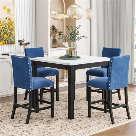 Amazon Merax Dining Table Set For Counter Height Dining Table