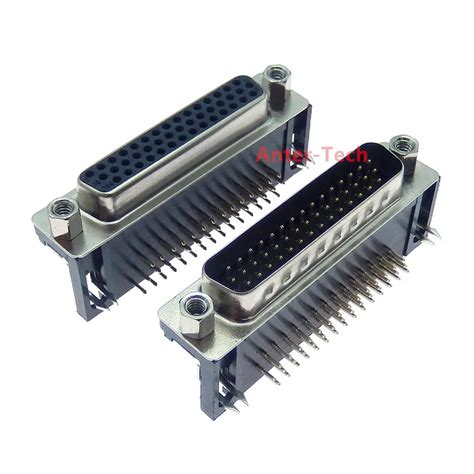 Pcs Db Male Pcb Mount Serial Port Connector Right Angle D Sub